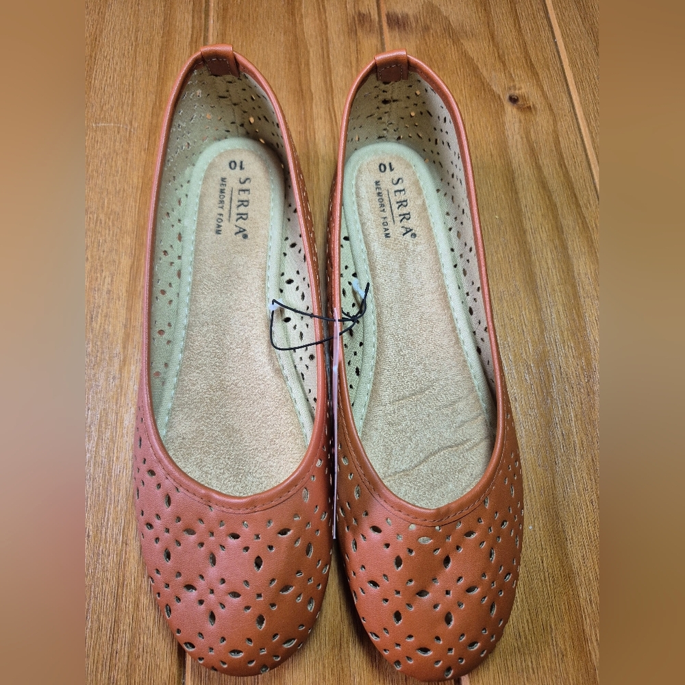 Serra Memory Foam Flats - Size‎ 10